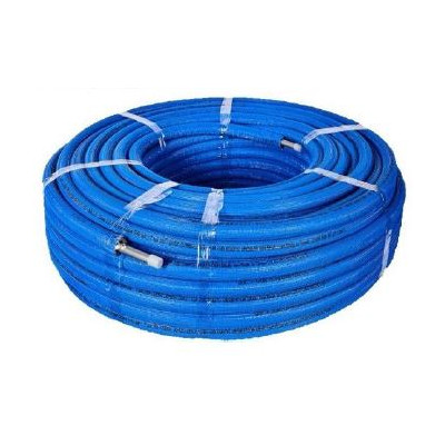 Труба из сшитого полиэтилена PE-Xa/EVOH в теплоизоляции, синяя, 20 мм VA2028.4.R06B