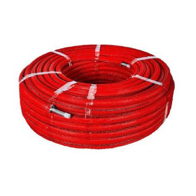 Труба из сшитого полиэтилена PE-Xa/EVOH в теплоизоляции, красная, 20 мм VA2028.4.R06R