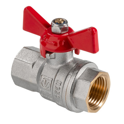 Кран шаровой «ГОСТ» с ручкой-бабочкой и внутренней резьбой  VT.417.N
