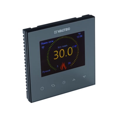 Комнатный WIFI-хронотермостат с цветным дисплеем, универсальный, черный VT.AC613.B