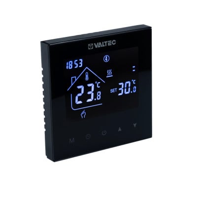 Хронотермостат электронный комнатный двухконтурный, черный VT.AC634.B