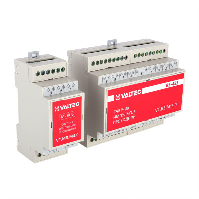 Счетчик импульсов проводной универсальный c выходом M-BUS VT.SIPU.MB