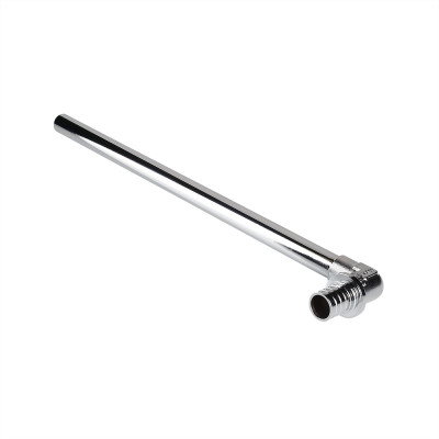 Фитинг аксиальный универсальный – угольник радиаторный с хромированной латунной трубкой VTm.481.C